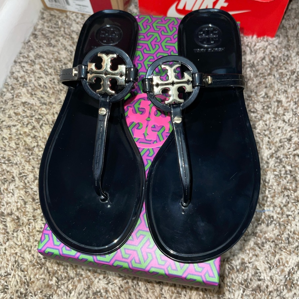 Tory Burch mini Miller flat jelly thing sandles